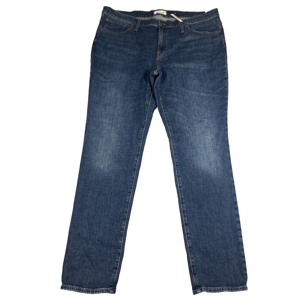 Madewell The Slim Boyjean Tall Women's 40x33 Stretch Denim High Rise Straight